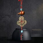 ⁦Dynasty Five——Imperial Dynasty Coin Plum Blossom Large Tassel Car Hanging Virtue Heritage Collectible⁩ - الصورة ⁦3⁩