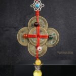 ⁦Dynasty Five——Imperial Dynasty Coin Plum Blossom Large Tassel Car Hanging Virtue Heritage Collectible⁩ - الصورة ⁦8⁩