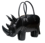 Bold Rhino Shaped Statement Tote - Artisan Handcrafted Bag