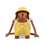 Sunny Sausage Dog Handcrafted Bag - Yellow Dachshund Crossbody - Image 2