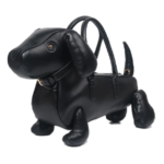 Sleek Sausage Dog Artisan Top Handle Bag
