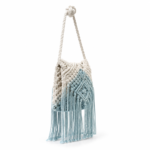 Aegean Tide Macramé Fringe Crossbody - Calming Plant-Dyed Bag - Image 3