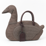 Vintage Checkered Goose Artisan Tote Bag - Image 3