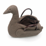 Vintage Checkered Goose Artisan Tote Bag - Image 4