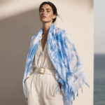 Aegean Mist Indigo Batik Shawl - Calming Plant-Dyed Wrap - Image 5