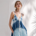 Santorini Rose Mist Batik Dress - Calming Plant-Dyed Maxi - Image 6