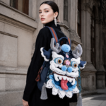 Kirin Protector Embroidered Backpack - Chinese Folk Art Guardian Spirit Bag - Image 6